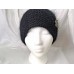  Beanie Hat Hand Knit 100% Angora Black color Fashion Brooch Warm Beret  eb-32811501